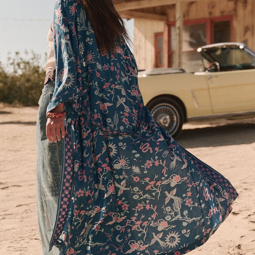 SOLD Spell Desert Bandita Maxi Robe S/M